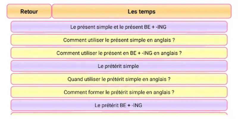 Anglais Collège android App screenshot 4